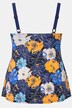 Artistic Floral Color Block Tankini Set