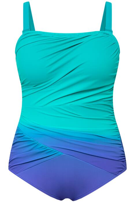 Plavky, barevný přechod, řasení, měkké košíčky