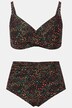 Bikini, prikker, drapert, myke kopper, power-mesh