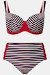 bikini, strepen, structuur, softcups met beugels