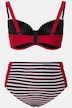 bikini, strepen, structuur, softcups met beugels