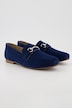 leren loafers, siergesp, suède, wijdte H