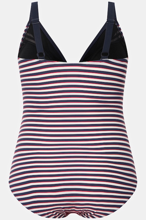 Lace Up Striped Swimsuit | Swimsuits | Swimwear