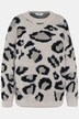 Leopard Print Fancy Knit Sweater