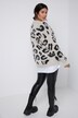 Leopard Print Fancy Knit Sweater