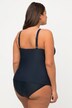 Tankini, pyntebånd, softcups, længere overdel, rynket