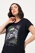 T-shirt, oversize, zebra, rund hals, korte ærmer