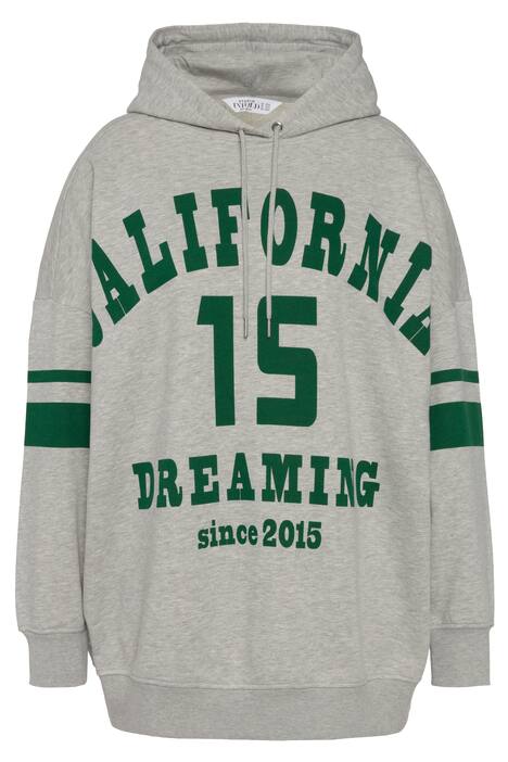 Mikina s kapucí, oversize, kapuce, dlouhé rukávy