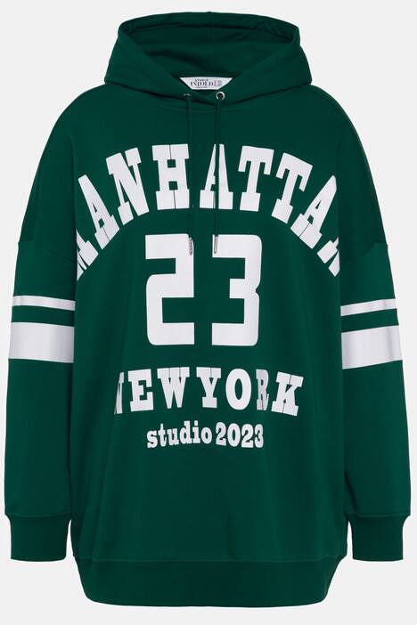 Bluza z kapturem, oversizowy krój, napis California, długi rękaw