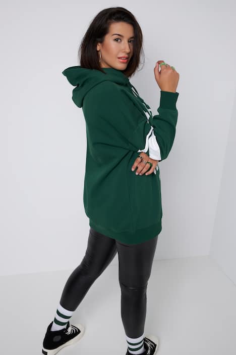 Bluza z kapturem, oversizowy krój, napis California, długi rękaw