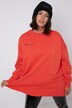 Sweatshirt, oversize, rund halsringning, lång ärm, tryck