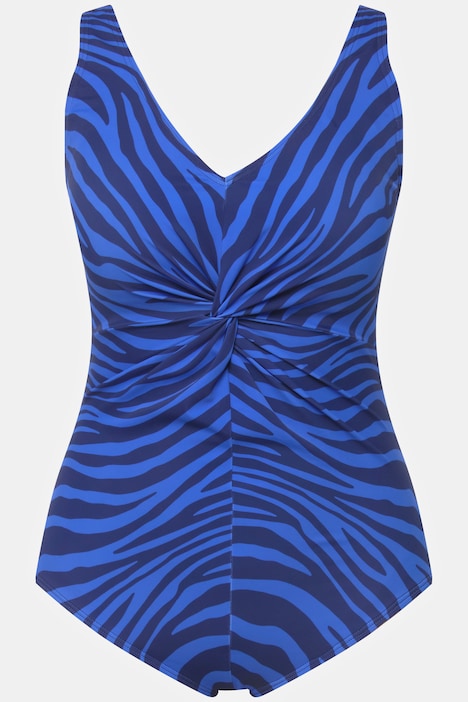 Wrap Look Zebra Print One Piece Swimsuit | Swimsuits | Swimwear