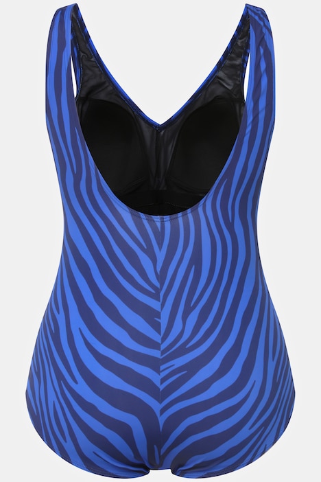 Wrap Look Zebra Print One Piece Swimsuit | Swimsuits | Swimwear