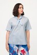 blouse, strik, V-hals, korte mouwen