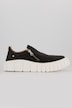 Scarpe in pelle slip-on con zip, soletta sostituibile e larghezza comfort