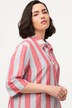 Bluse, Oversized, V-Ausschnitt, 3/4-Arm, Leinenmix