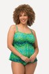 bandeau tankini, pixeldessin, softcups, gerecycleerd