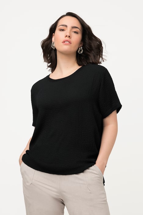 T-Shirt, Struktur, Rundhals, Halbarm