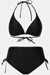 triangel bikini, uitneembare softcups, rimpeling