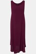Sukienka midi, krój trapezowy, okrągły dekolt, bez rękawów
