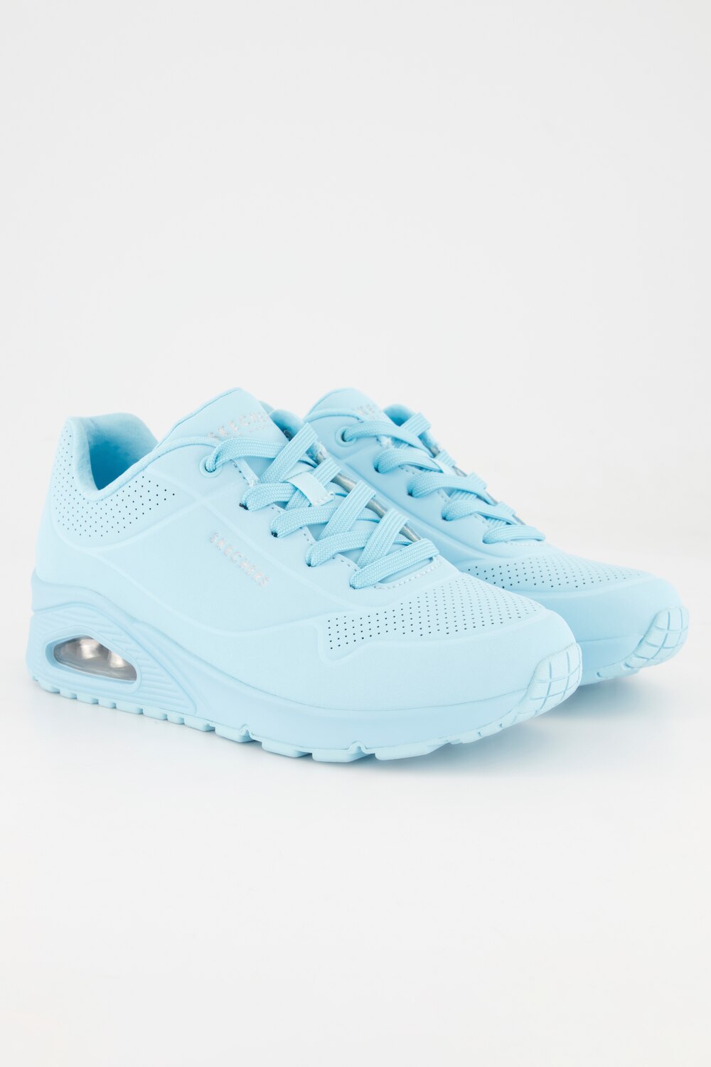 Grote Maten Skechers sneakers, Dames, blauw, Maat: 38, Polyester/Synthetische vezels, Ulla Popken