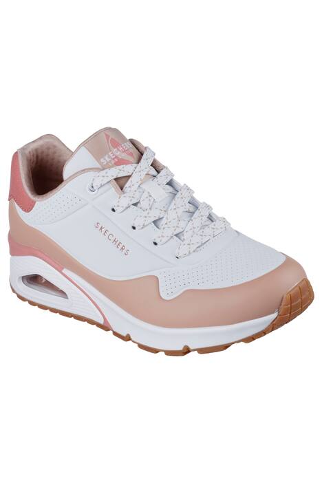 Tenisky Skechers, kožený vzhled, paměťová pěna, komfortní šířka