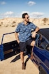 Polo shirt, short sleeve, piqué, floral print