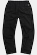 Bukser, hørlook, casual pasform, elastisk linning