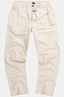 Pantalon aspect lin. Taille élastique. Coupe décontractée.