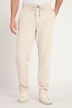 Pantalon aspect lin. Taille élastique. Coupe décontractée.