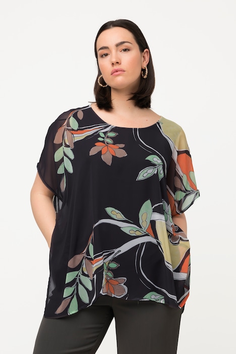 Oversized Layered Floral Blouse | all Blouses | Blouses