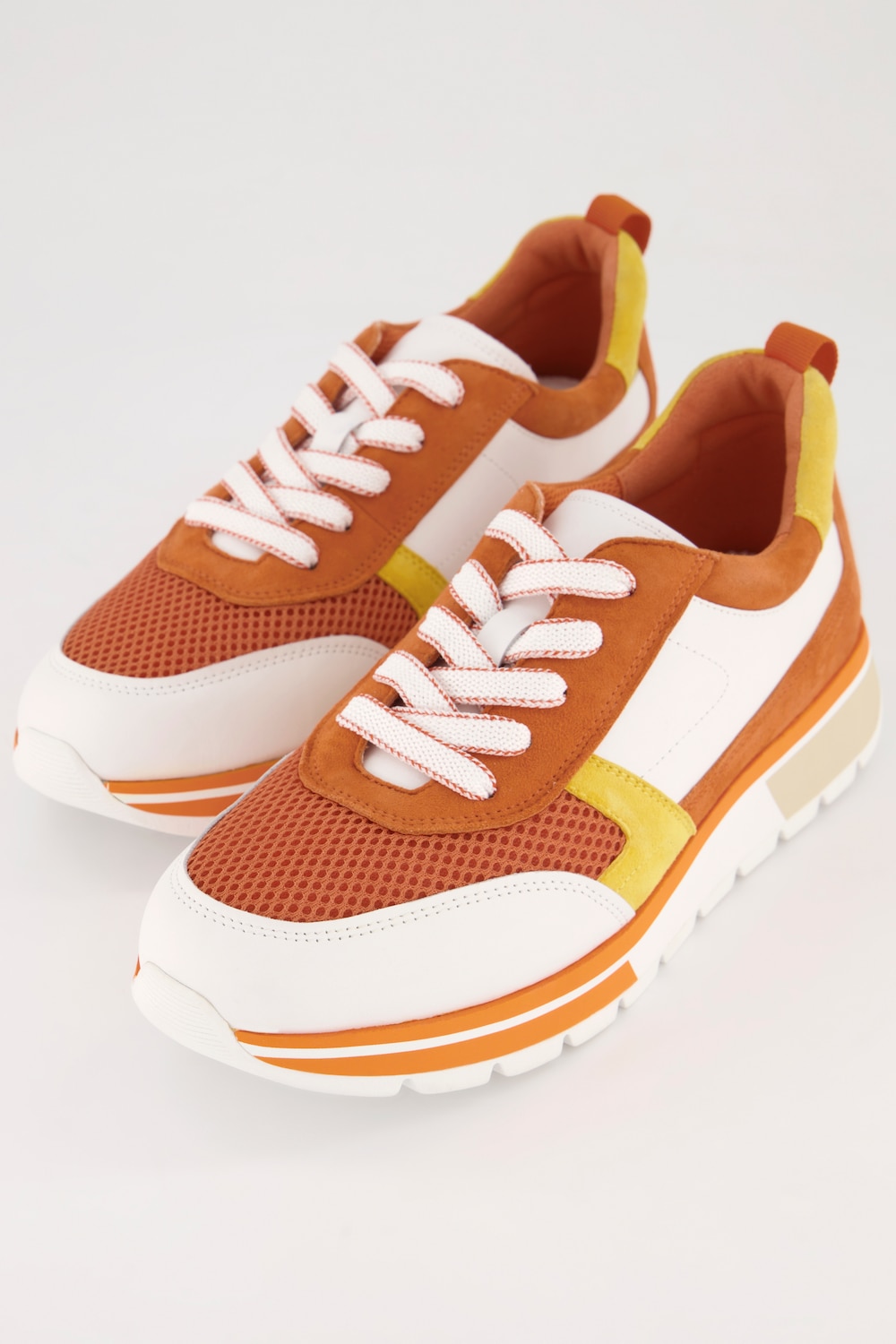 Caprice Leder-Sneaker, Damen, orange, Größe: 41, Sonstige/Leder, Ulla Popken