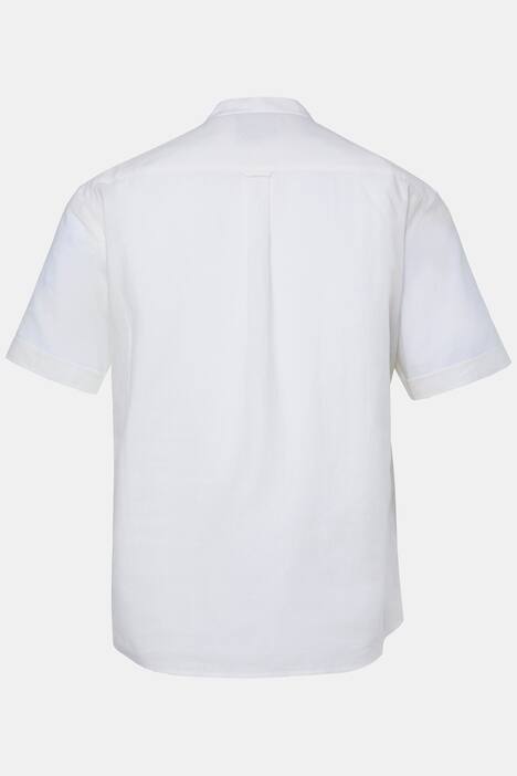 Hemd, Halbarm, Leinenmix, Stehkragen, Modern Fit