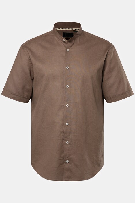Chemise En Lin Mélangé Manches Courtes NEXT - Lot De 1, Coupe Décontractée Et Respirante