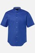 Chemise en lin mélangé, manches courtes et col officier, coupe Modern Fit