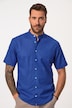 Chemise en lin mélangé, manches courtes et col officier, coupe Modern Fit