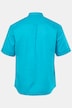 Chemise en lin mélangé, manches courtes et col officier, coupe Modern Fit