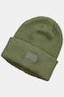 Beanie, hue, ribstrik, patch, unisex