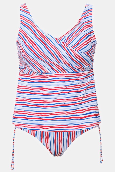 Scribbled Stripes Two Piece Tankini Set | Bikinis & Tankinis | Swimwear