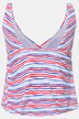 tankini, golvende strepen, softcups, wikkellook, gerecycled