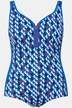badpak, retro dessin, zonder softcups, zipper