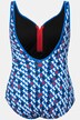 badpak, retro dessin, zonder softcups, zipper