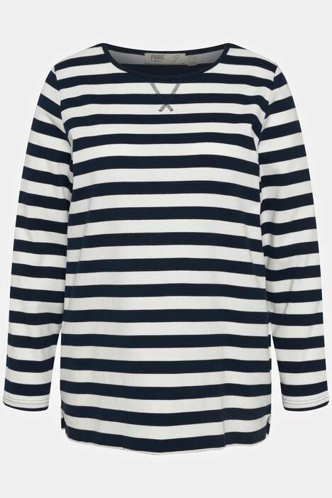 Eco Cotton Striped Long Sleeve Tee