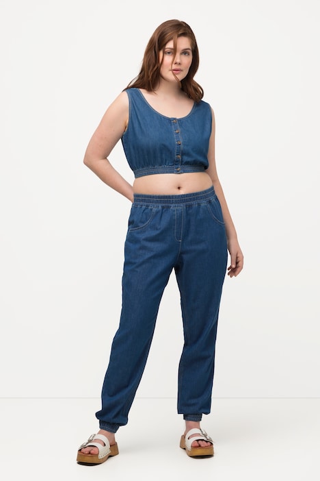 Eco Cotton Elastic Cuff Jeans | Jeans | Pants