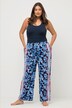 Pantalon Palazzo à motif toucan, jambes larges et taille élastique