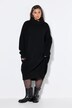 Strick-Minikleid, oversized, Rollkragen, Langarm