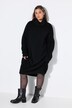 Strick-Minikleid, oversized, Rollkragen, Langarm