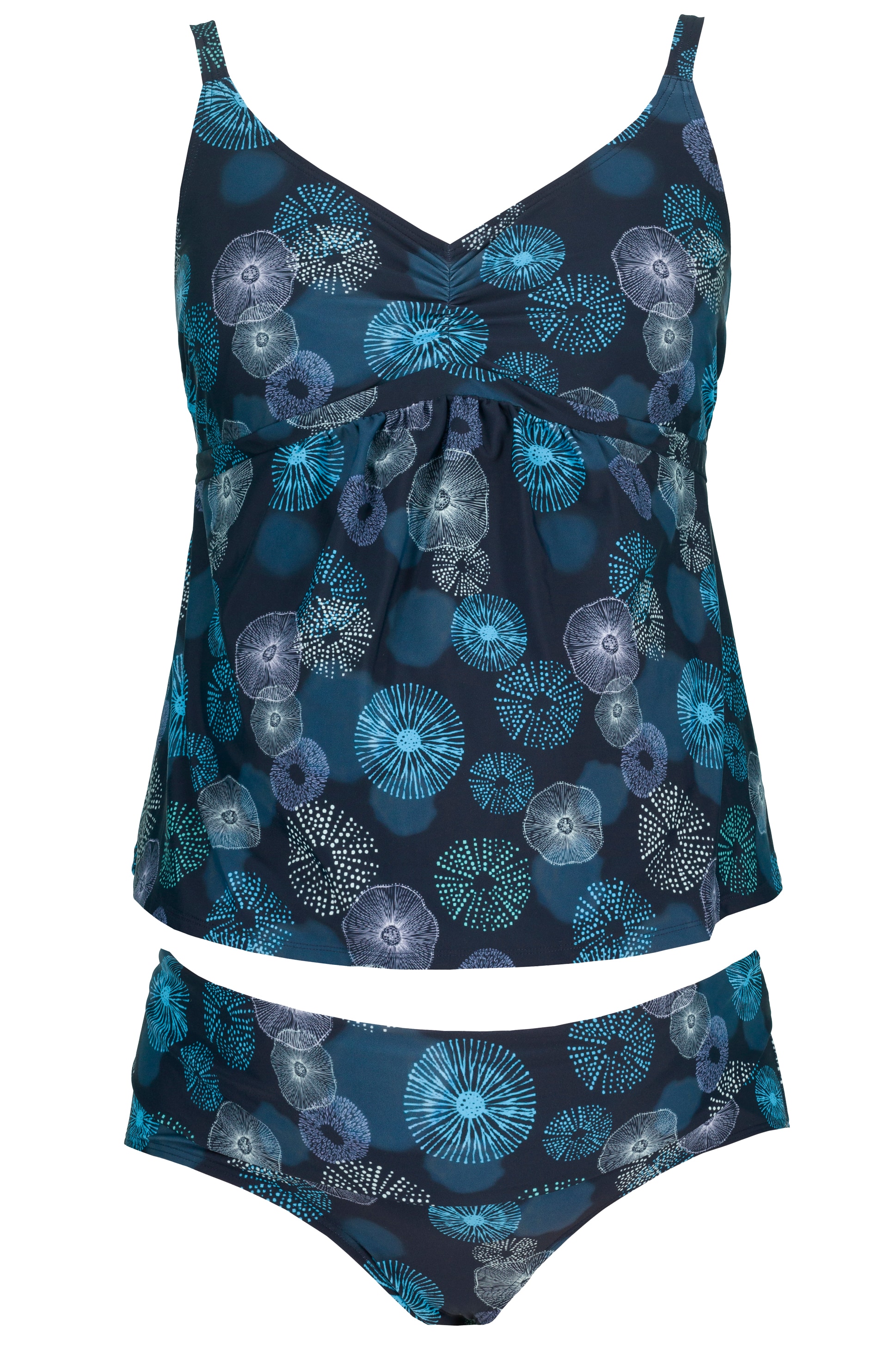 Ulla Popken Damen große Größen Tankin Jellyfish print 815380