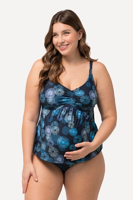 Bellieva Jellyfish Print Front Lined Tankini Set