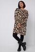 Sweatjurk, oversized, luipaardprint, ronde hals, lange mouwen